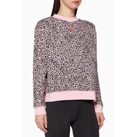 Nike Crew Animal Print Oversized Sweatshirt Size XS/S - Picture 1 of 15